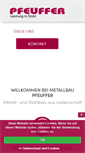 Mobile Screenshot of metallbau-pfeuffer.de